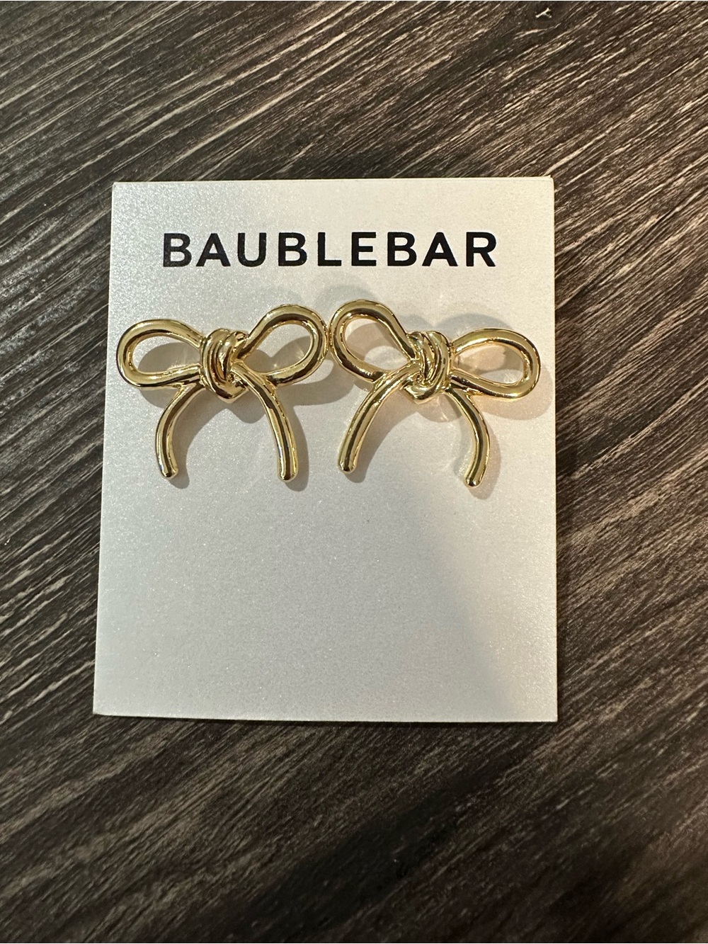 BaubleBar Women’s Gold Bow Stud Earrings